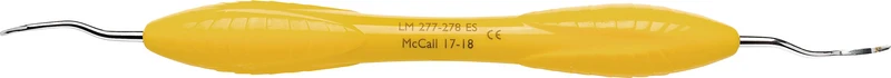 LM Universalkürette McCall  Stück  Figur 17\18, gelb, LM-ErgoSense-Griff