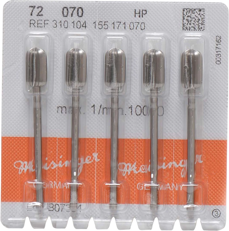 Stahlfräser 72  Packung  5 Fräser ISO 070, HP