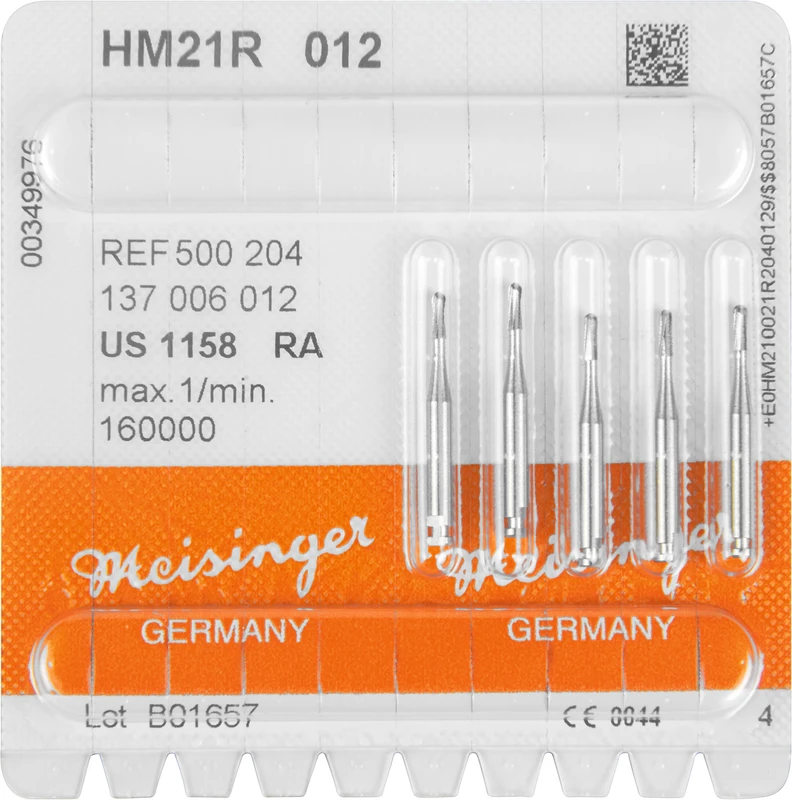 HM-Bohrer 21R  Packung  5 Stück RA, Figur 137 rund, 4,1 mm, ISO 012