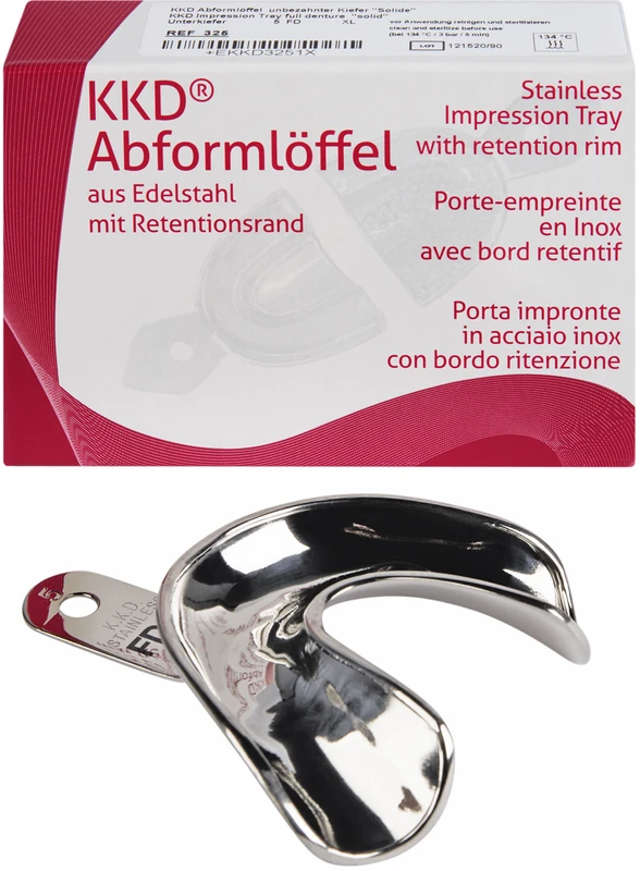 KKD® Abformlöffel unbezahnt  Stück  UK-5 FDXL, voll