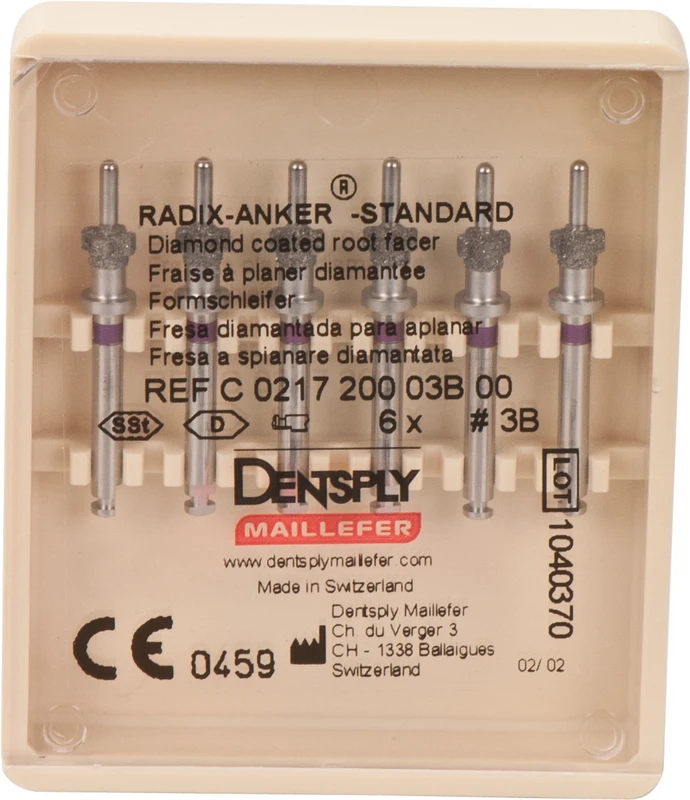 RADIX-ANKER-STANDARD  Packung  6 Stirnfräsen 3B