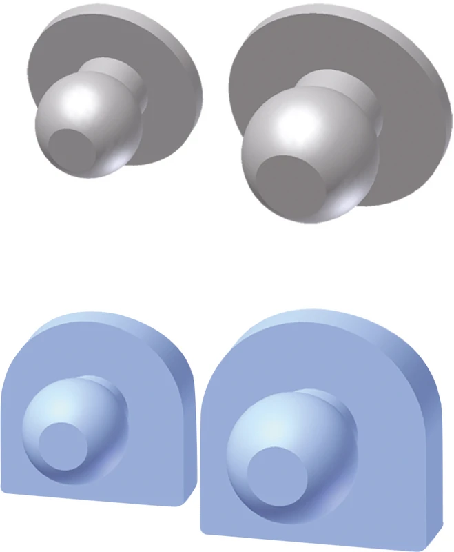 PRECI-SAGIX-Patrize  Packung  6 Stück P, standard, Ø 2,2 mm