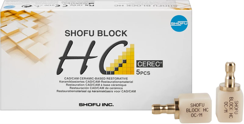 SHOFU BLOCK HC  Packung  5 Stück OC, 1-schichtig, für Cerec