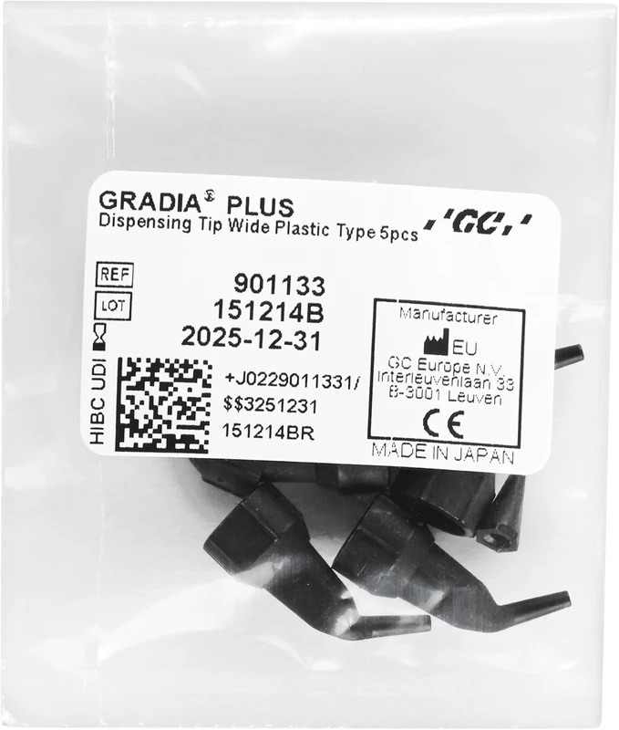 GC GRADIA PLUS Dosierspitze  Packung  5 Stück breit
