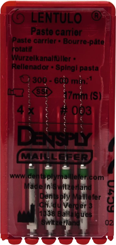 Wurzelkanalfüller   LENTULO®    Packung  4 Stück 17 mm, Gr. 3