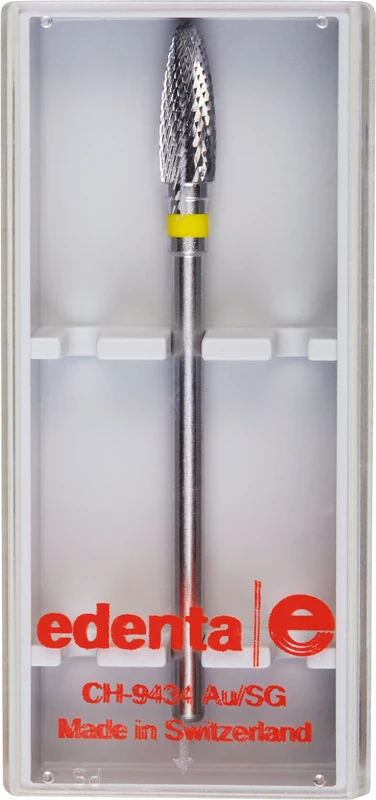 HM-Fräser Schliff 30  Stück  Kreuzverzahnung, gelb superfein, HP, Figur 274, 11,5 mm, ISO 040