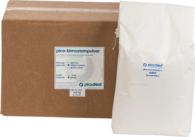 pico-bimssteinpulver  Karton  20 kg mittel