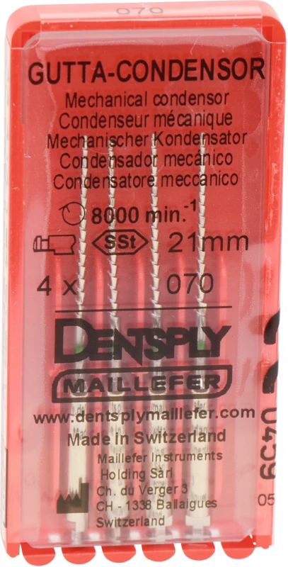 Gutta-Condensor  Packung  4 Stück 21 mm, ISO 070