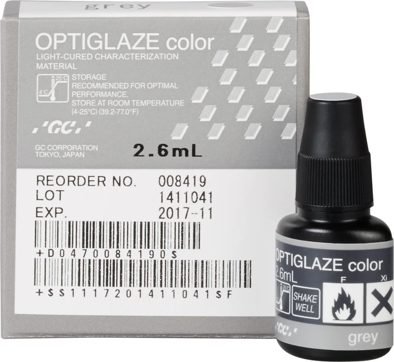 GC OPTIGLAZE® color  Flasche  2,6 ml grau