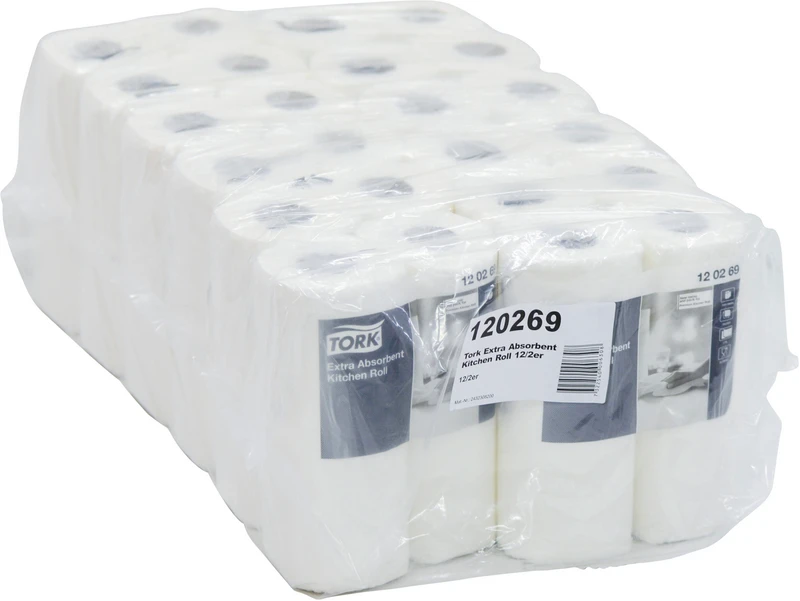 TORK® Premium Küchenrolle   Karton  24 Stück 2-lagig, 23,8 x 23 cm, weiß