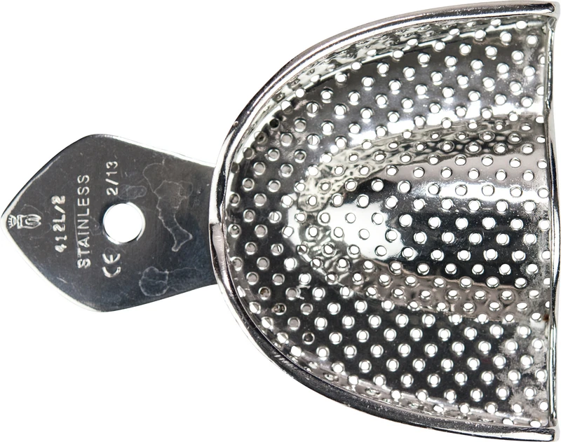 Abdrucklöffel ERGOLOCK mit Retentionsrand  Stück  OK L, perforiert