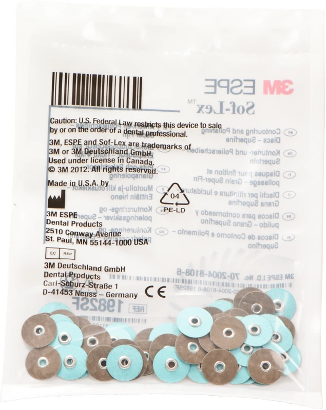 Sof-Lex Ausarbeitungs- und Polierscheiben  Packung  85 Scheiben Ø 12,7 mm, sehr fein