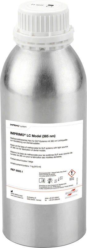 IMPRIMO® LC Model  Flasche  1 kg 385 nm, beige