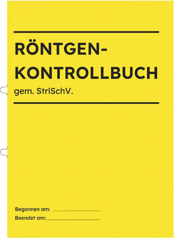 Röntgenkontrollbuch  Stück