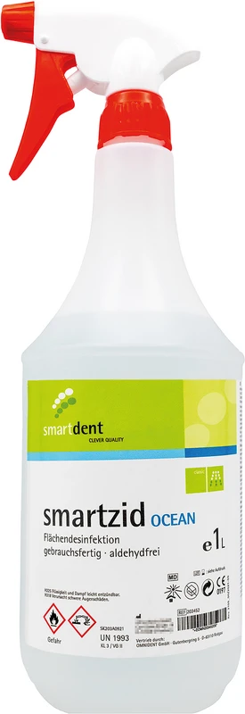 smartzid Flächendesinfektion  Flasche  1 Liter Ocean