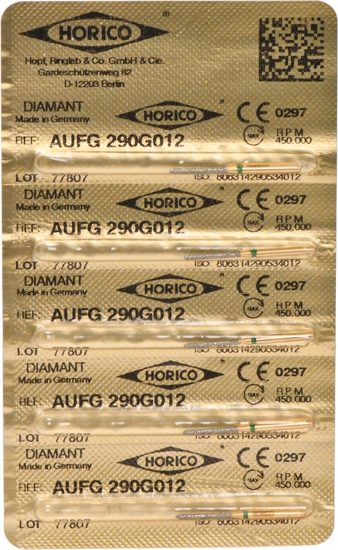 Diamant AuFG 290  Packung  5 Stück grün grob, FG, Figur 290, ISO 012