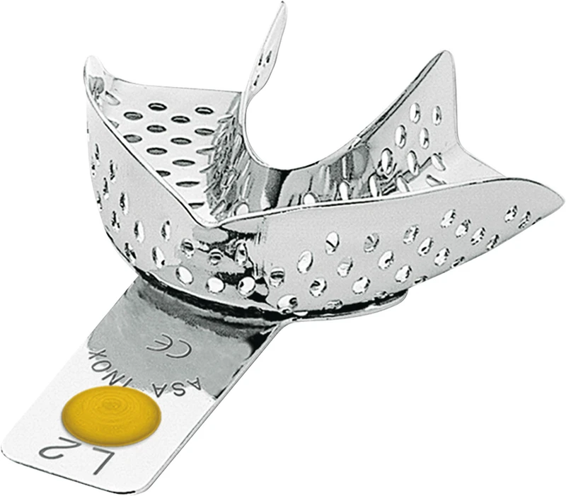 Abdrucklöffel   Stück  UK, XS, perforiert, gelb