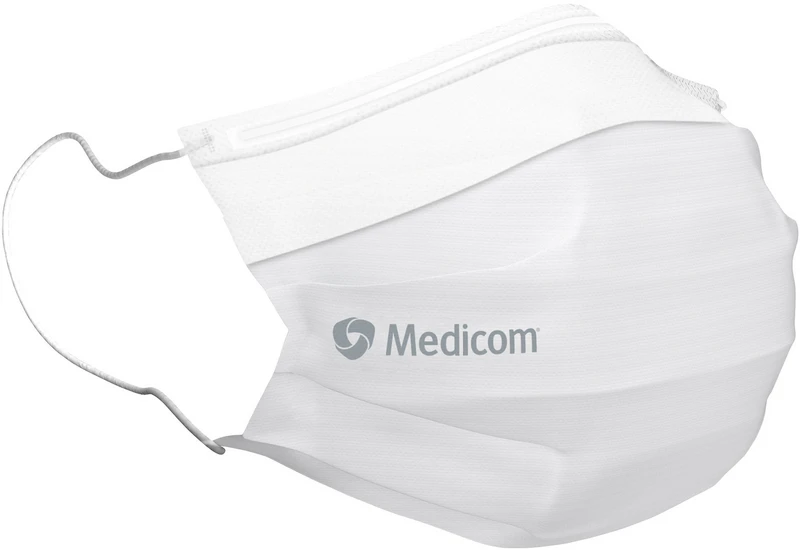 Medicom® SafeMask® SofSkin® fog-free medizinischer Mundschutz  Packung  50 Stück weiß, mit Ohrschlaufe