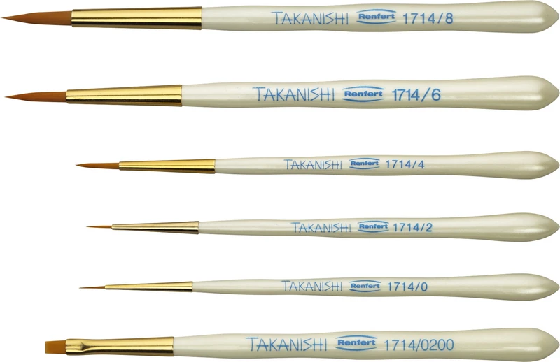 TAKANISHI-Pinsel  Set  6 Stück