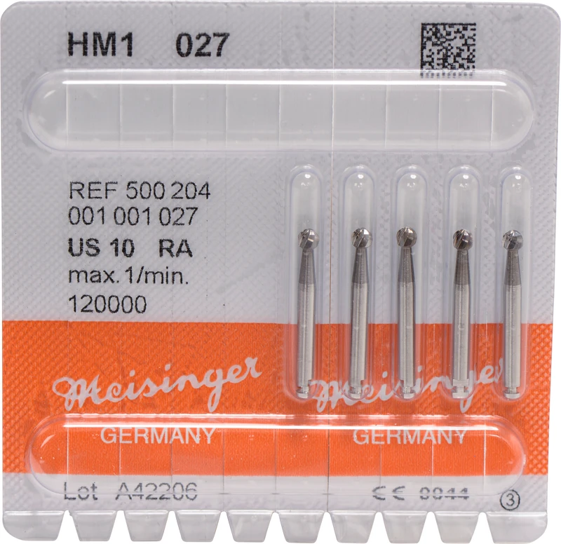 HM-Bohrer 1  Packung  5 Stück RA, Figur 001, ISO 027