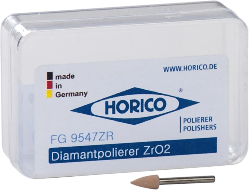 Diamantpolierer 9547  Stück  braun, FG, Figur Spitze