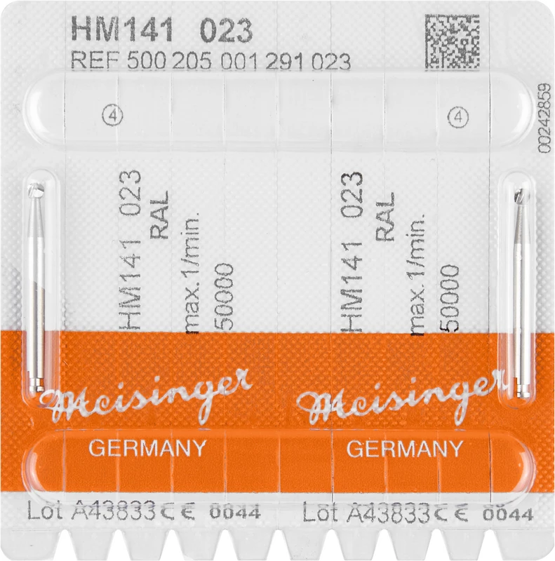 Chirurgie Fräser HM 141  Packung  2 Stück RAL, Figur 001, ISO 023