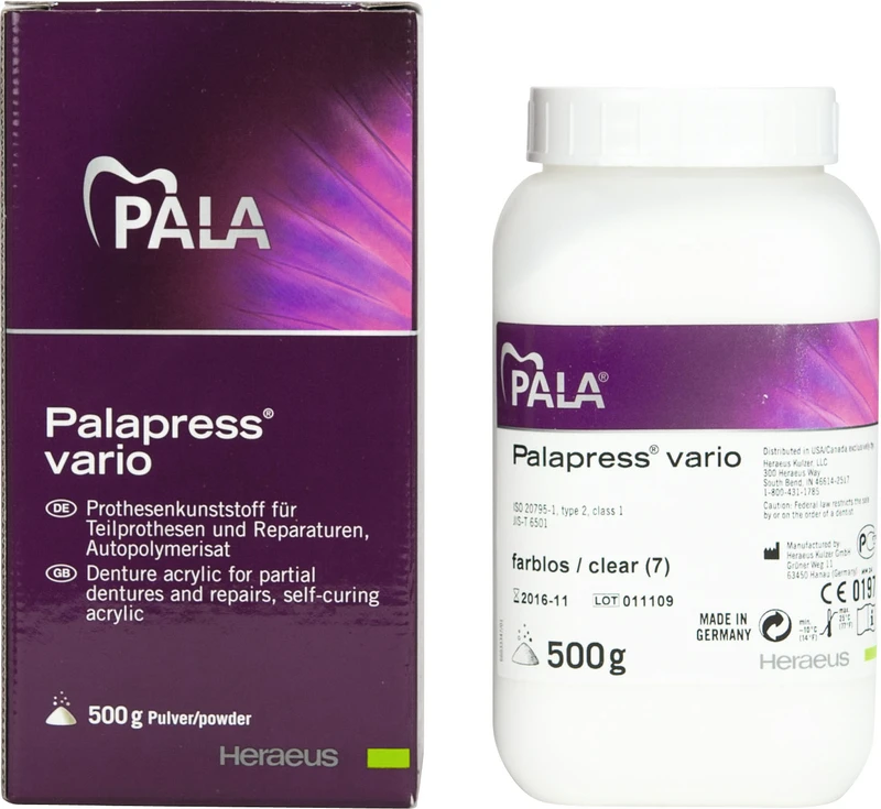 Palapress® vario  Flasche  500 g Pulver farblos