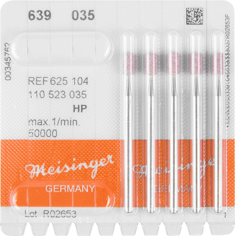 Keramische Schleifer 639  Packung  5 Stück rosa mittel, HP, Figur 110, 6 mm, ISO 035