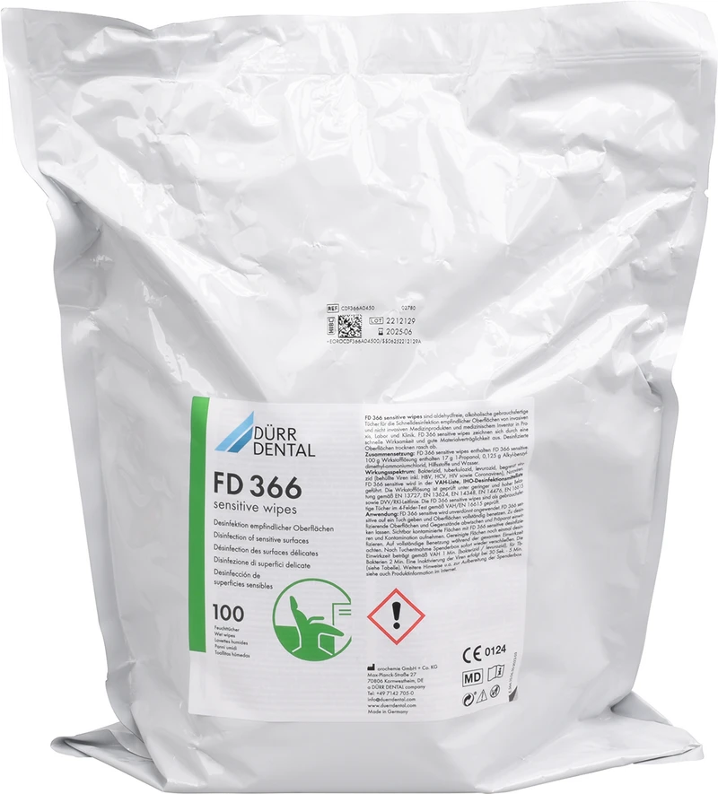 FD 366 sensitive wipes  Karton  4 x 100 Tücher