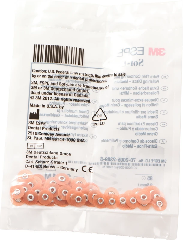 Sof-Lex Ausarbeitungs- und Polierscheiben  Packung  85 Scheiben XT Ø 9,5 mm, mittel