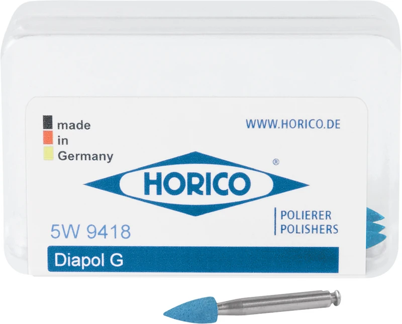 Diamantpolierer 9418  Packung  5 Stück grün, RA, Figur Spitze