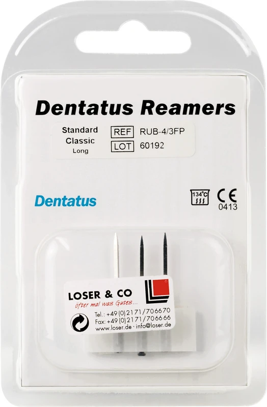 Classic Reamer  Packung  3 Stück 33 mm, Ø 1,5 mm, Größe 4
