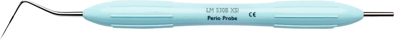 LM PA-Sonden \ Parodontometer   Stück  Figur 530B, einendig, kugelförmig hellblau, LM-ErgoMax Griff