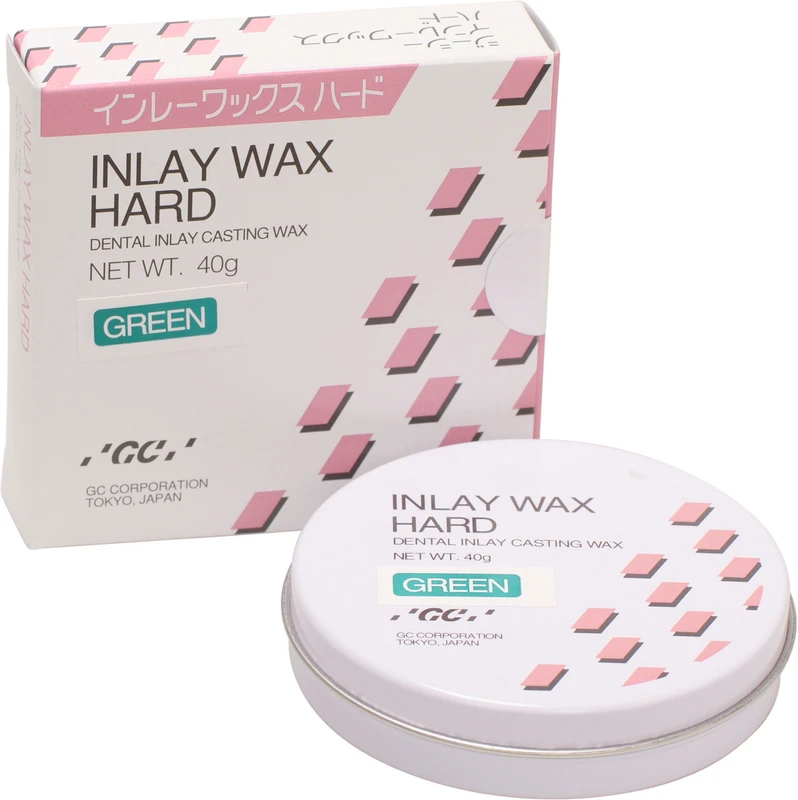 GC Inlay Wax HARD  Packung  40 g Dose grün