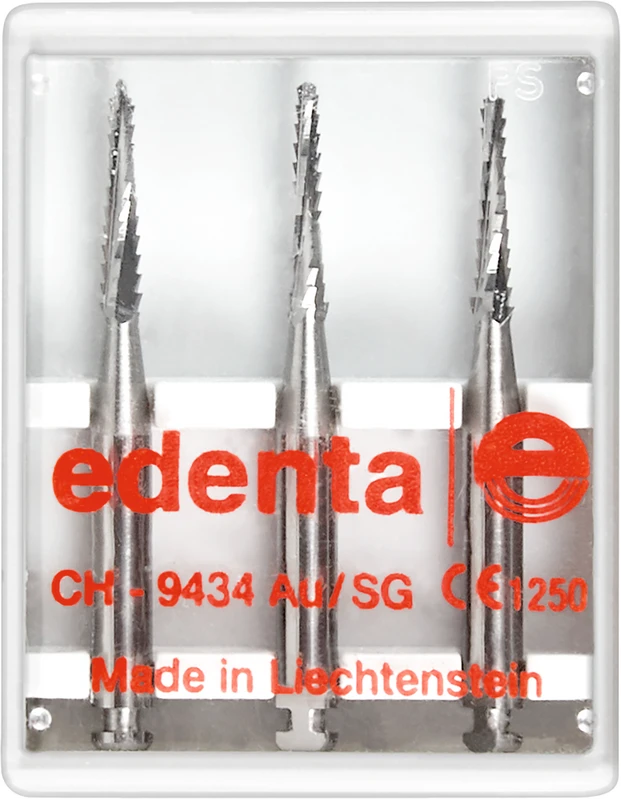 Chirurgie Knochenfräser nach Lindemann C162  Packung  3 Stück RAL, Figur 408, 9 mm, ISO 016