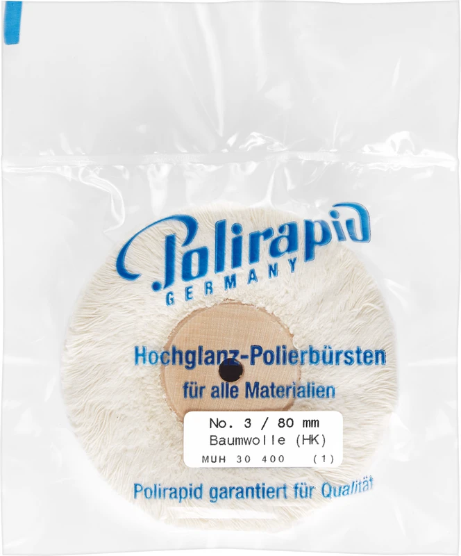 Plüschmullen  Stück  mit Holzkern, Baumwollplüsch, Ø 80 mm, S: 25 mm