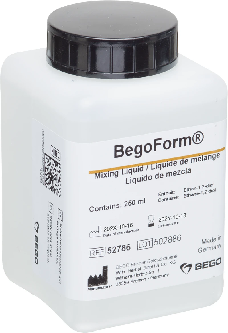 BegoForm®  Flasche  250 ml Anmischliquid