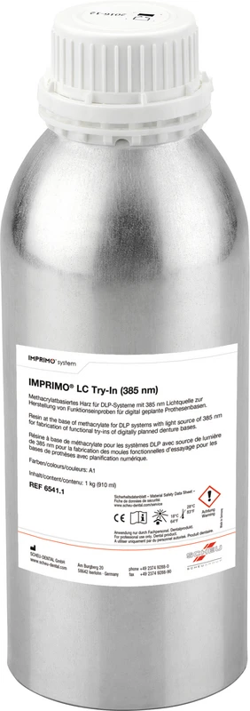IMPRIMO® LC Try-In  Flasche  1 kg 385 nm, A1