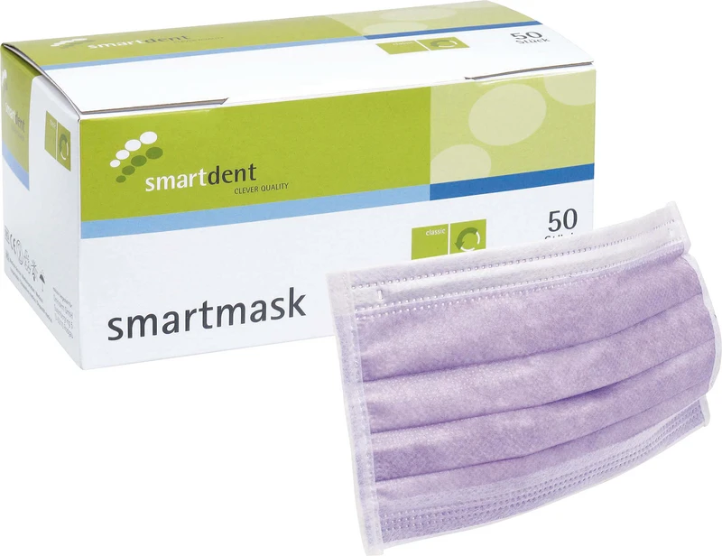 smartmask Mundschutz  Packung  50 Stück lila