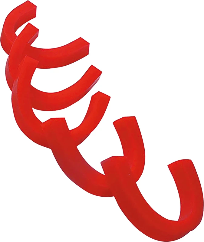 Bisswälle  Packung  100 Stück rot, hart