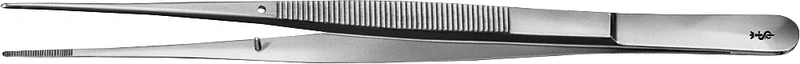 Anatomische Pinzetten nach Brophy  Stück  gerade, feingliedrig, gerieft, Fadenplatte, 200 mm