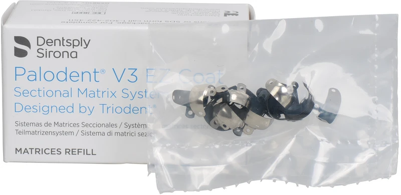 Palodent® V3 Teilmatrizensystem  Packung  50 V3 EZ Coat Matrizen 4,5 mm