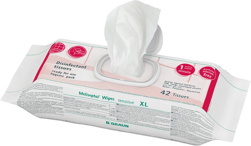 Meliseptol® Wipes sensitive  Flowpack  42 Stück XL 24 x 30 cm
