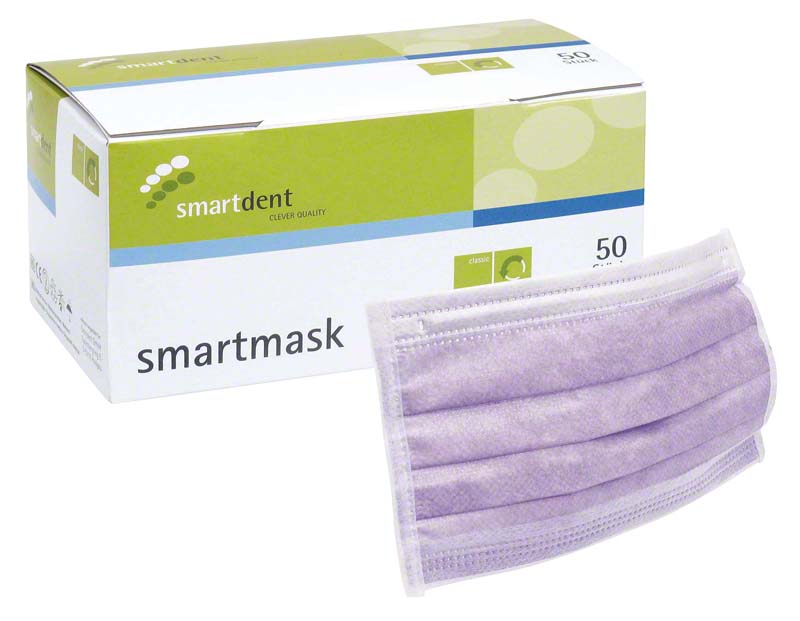 smartmask Mundschutz  Packung  50 Stück lila