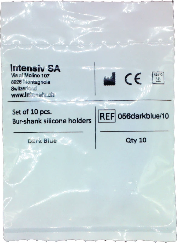 Silikonhalter  Packung  10 Stück dunkelblau, 80 µm