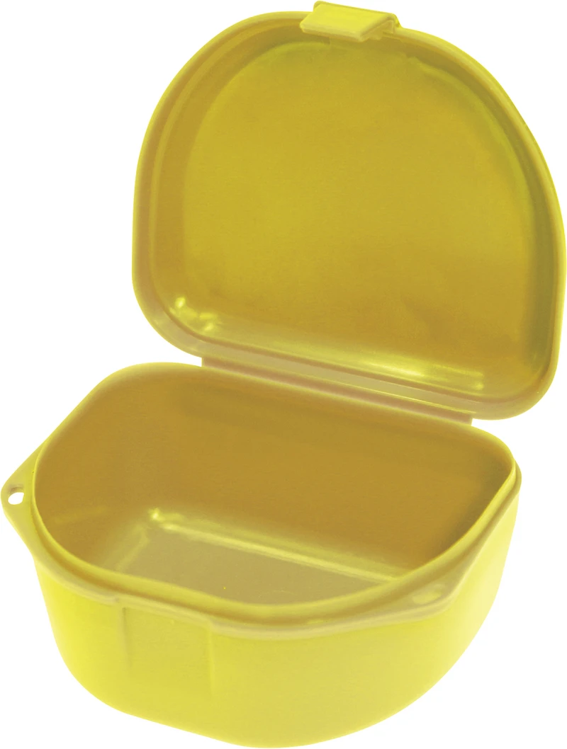 Schienen\Retainerboxen  Packung  12 Stück tief, neongelb