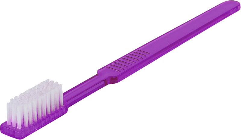 UNIBRUSH Einmal Zahnbürsten  Box  100 Stück violett