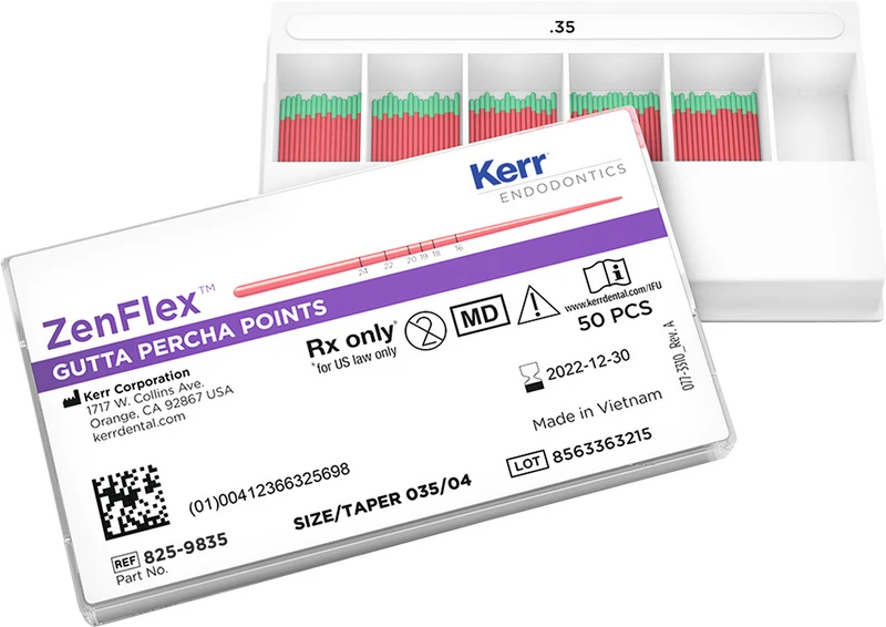 ZenFlex Gutta Percha Spitzen   Packung  50 Stück Taper.04, ISO 035