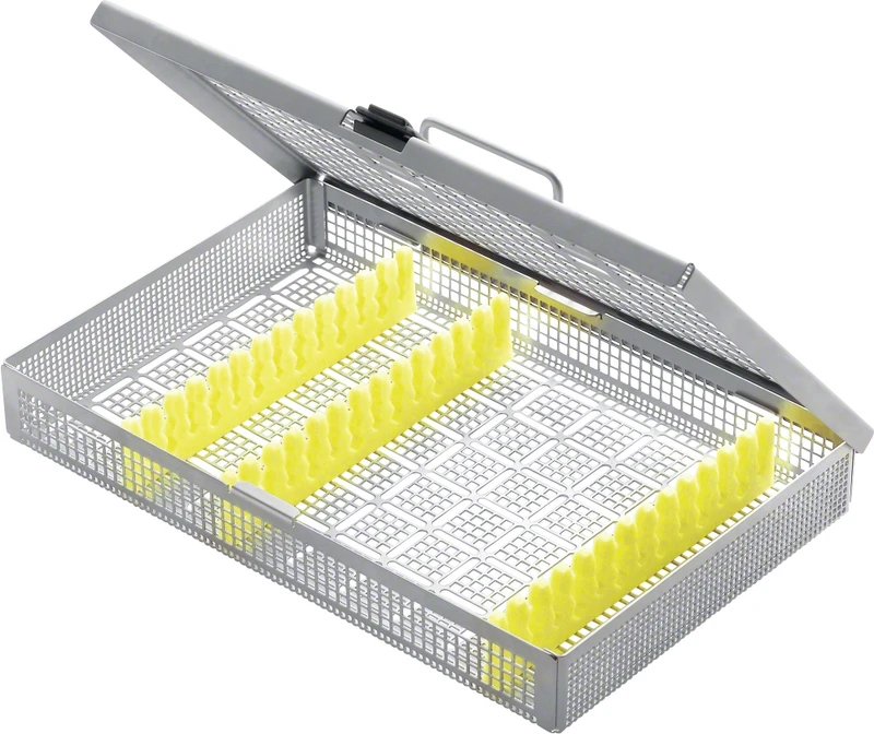 Siebtray  Stück  JG384R mit Instrumentenstege (3 x JG393), 273 x 176 x 41 mm