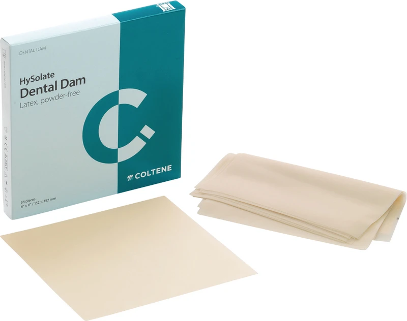 HySolate Dental Dam  Großpackung  364 Stück hell, 127 x 127 mm, mittel